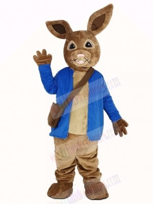 Peter Rabbit in Blue Coat Mascot Costume