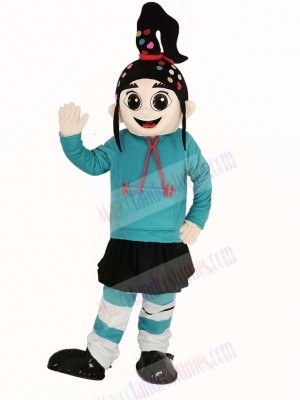 Girl Vanellope Mascot Costume Cartoon
