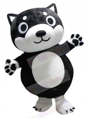 Cartoon Lovely Black Dog Mascot Costume Animal