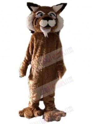 Brown Long Hair Tiger Mascot Costume Animal