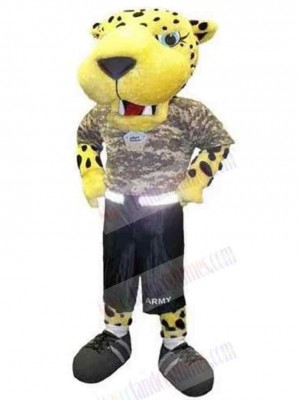 Tiger Armed Soldier Mascot Costume Animal