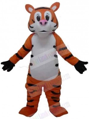 Pink Nose Tiger Mascot Costume Animal