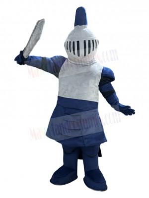 Dark Blue Knight Mascot Costume People
