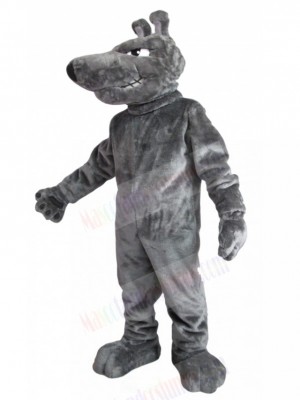 Fierce Grey Wolf Dog Mascot Costume Animal