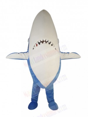Curious Blue Shark Mascot Costume Animal