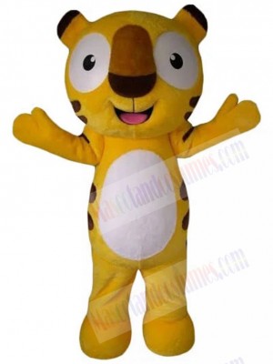 Cute Happy Tiger Mascot Costume Animal