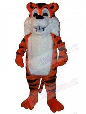 Smiley Tiger Mascot Costume Animal