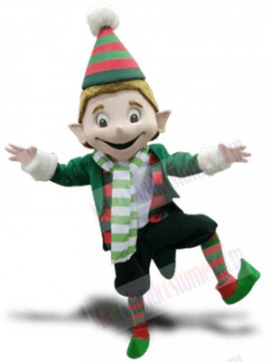 Cute Boy Elf Mascot Costume Cartoon