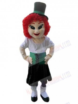 Red Hair Elf Leprechaun Mascot Costume Cartoon