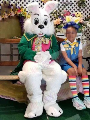 Wendell Rabbit mascot costume
