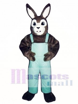 Easter J.R. Bunny Rabbit with Bib Overalls Mascot Costume