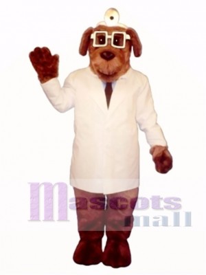 Cute Dr. Mutt Dog Mascot Costume