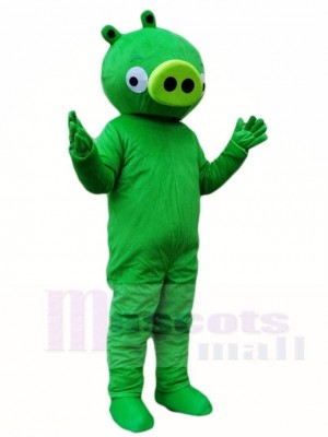 Cute Green Pig Mascot Costumes Animal 