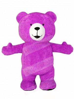 Purple Teddy Bear Mascot Costumes Animal
