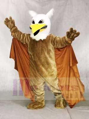 Griffin Mascot Costume with Yellow Wings
