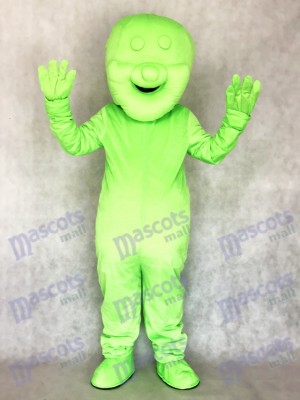 Green Jelly Baby Food Snack Mascot Costume