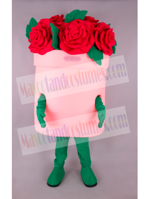 Flower Bucket Mascot Costume