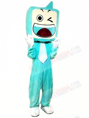 Green TV Set Mascot Costume