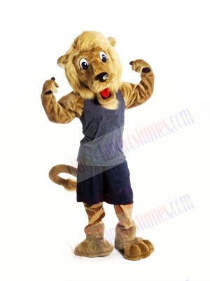 Handsome Brown Lion Mascot Costumes Animal