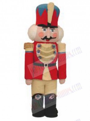 Military Officer Nutcracker Mascot Costume Cartoon
