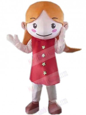 Girl mascot costume