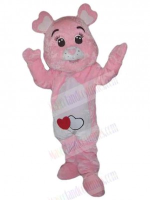 Cute Pink Bear Mascot Costume For Adults Mascot Heads