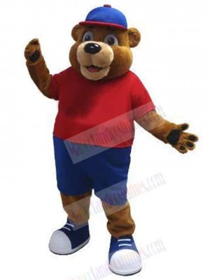 Sport Brown Bear Mascot Costume For Adults Mascot Heads