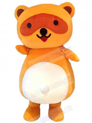 Vivacious Orange Bear Mascot Costume Animal