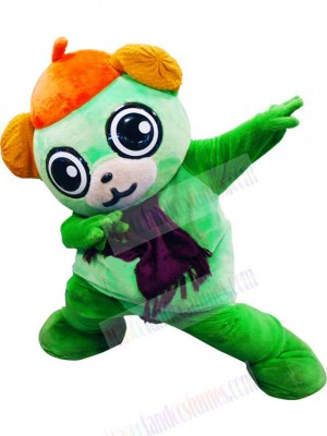 Green Teddy Bear Mascot Costume Animal