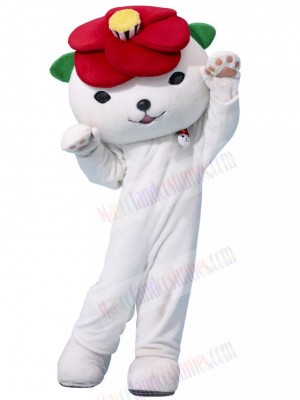 Tactful White Bear Mascot Costume Animal
