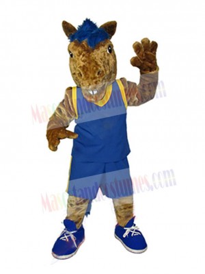 Energetic Mustang Horse Mascot Costume Animal
