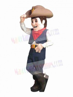 Handsome Cowboy Mascot Costume People