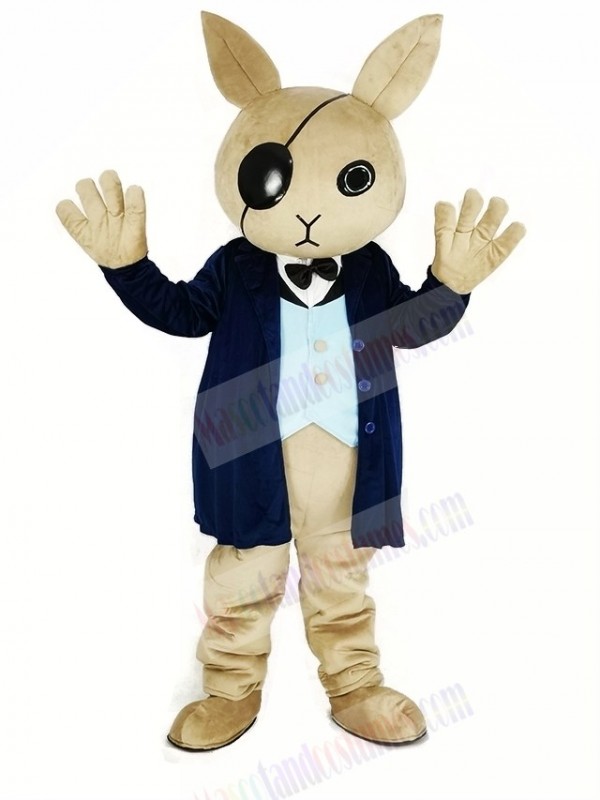 Cool Rabbit Butler Mascot Costume 