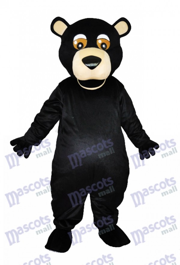 Round Mouth Black Bear Adult Mascot Costumes