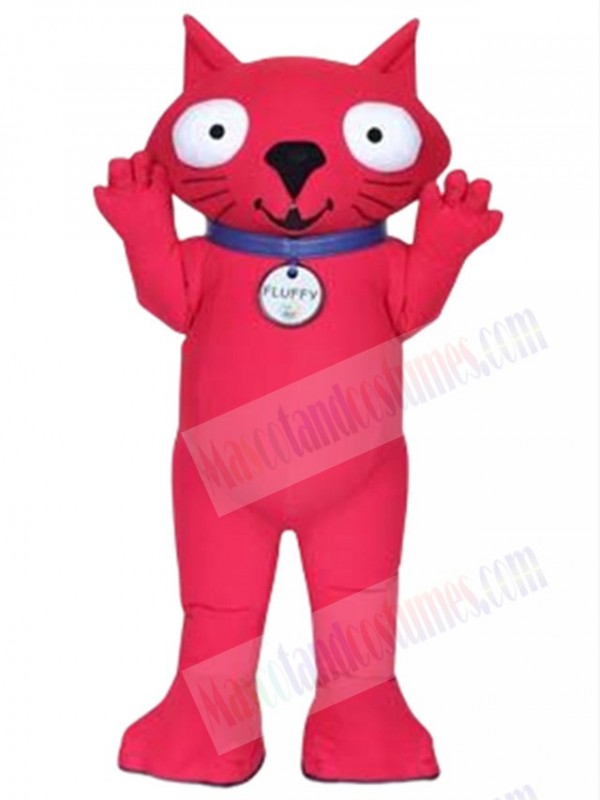 Fluffy Cat mascot costume
