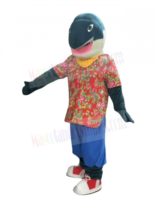 Shark mascot costume