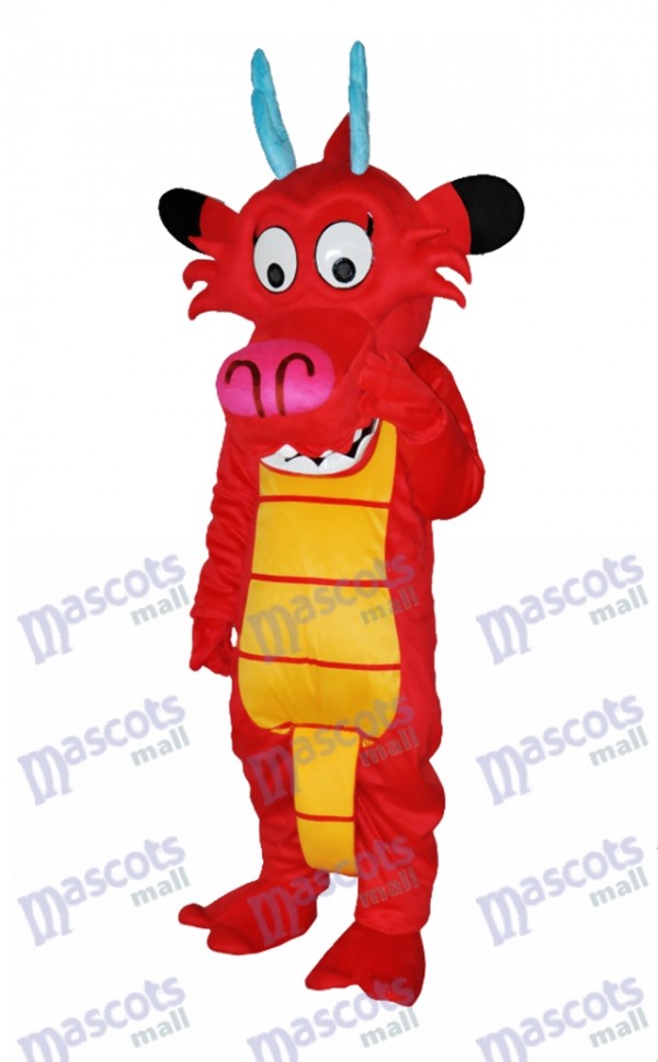 Dragon Mushu Dinosaur Mascot Costume