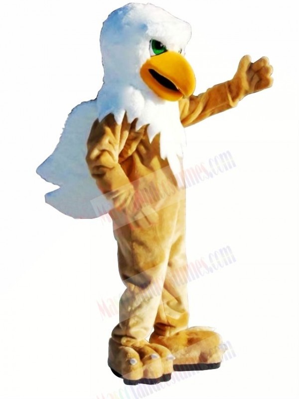 Griffin with Green Eyes Mascot Costume Cartoon 