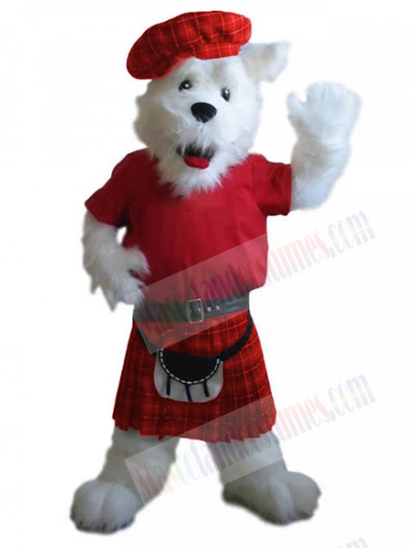 West Highland White Terrier Dog mascot costume