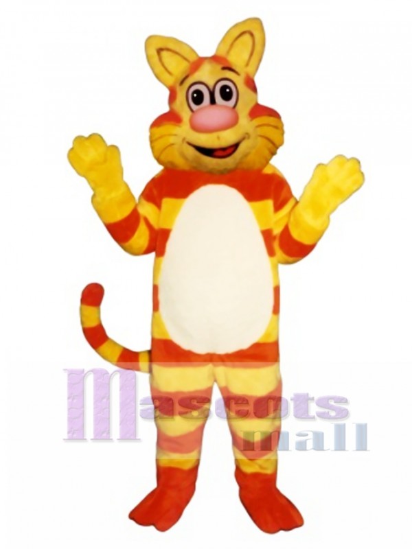Cute Tabby Cat Mascot Costume