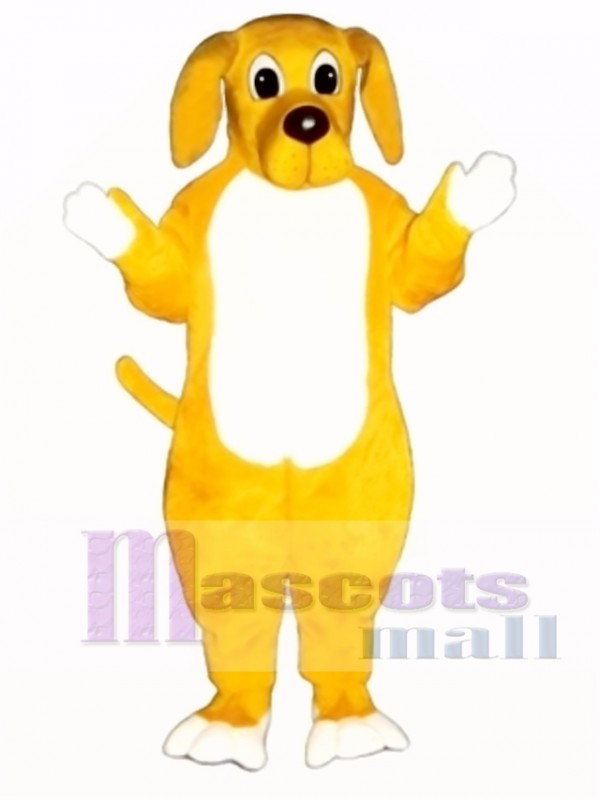 Cute Yellow Hound Dog Mascot Costume