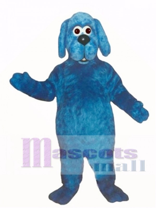 Cute Old Blue Dog Mascot Costume