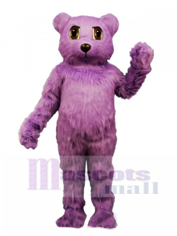 New Purple Bear Mascot Costume