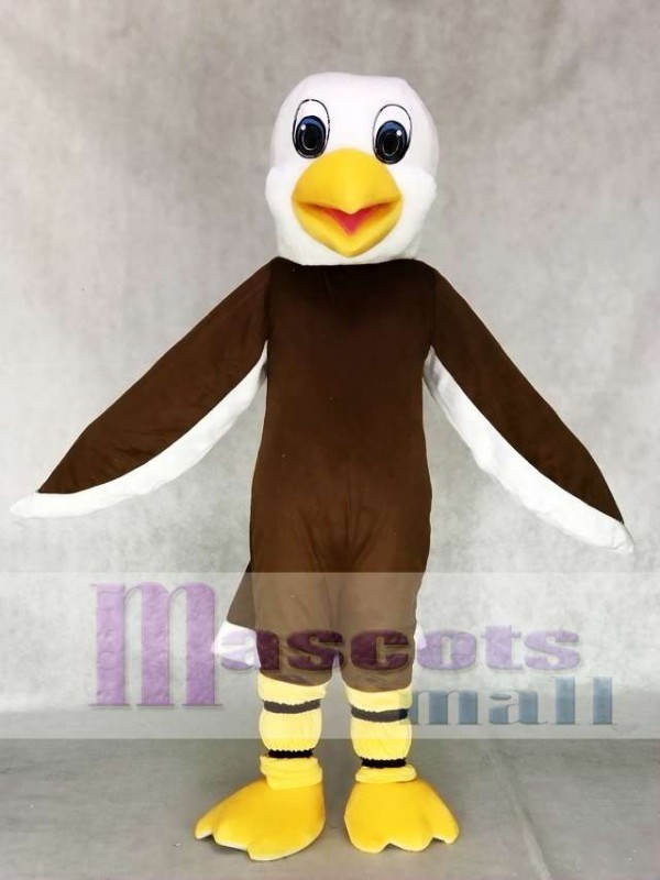 New Brown Bald Eagle Mascot Costume