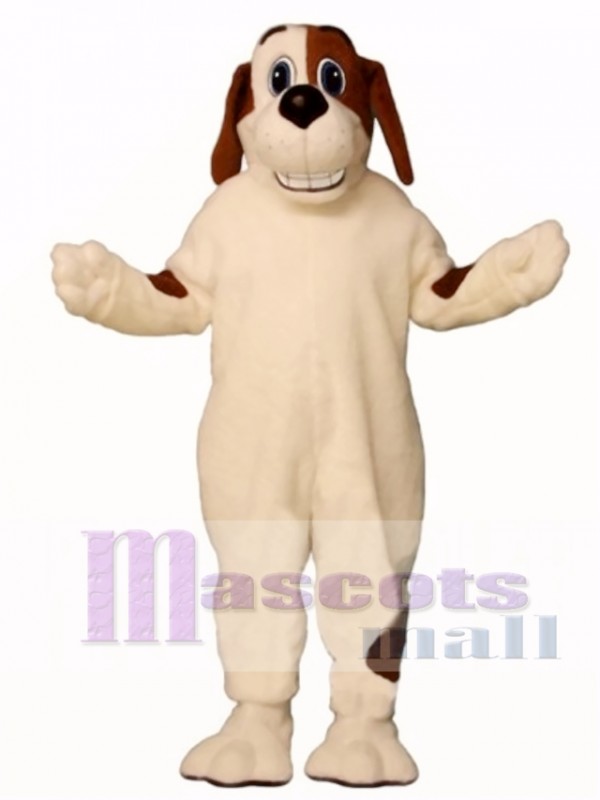 Cute Grinning Hound Dog Mascot Costume