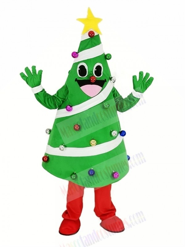 Christmas Xmas Tree Mascot Costume Cartoon