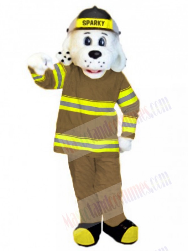 Sparky the Fire Dog mascot costume