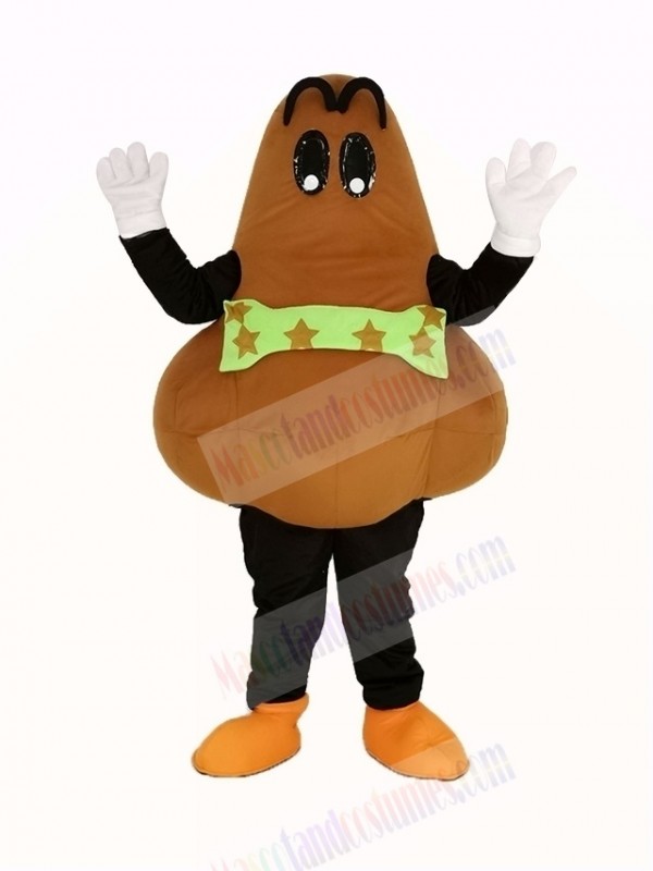 Brown Nose Mascot Costume Cartoon