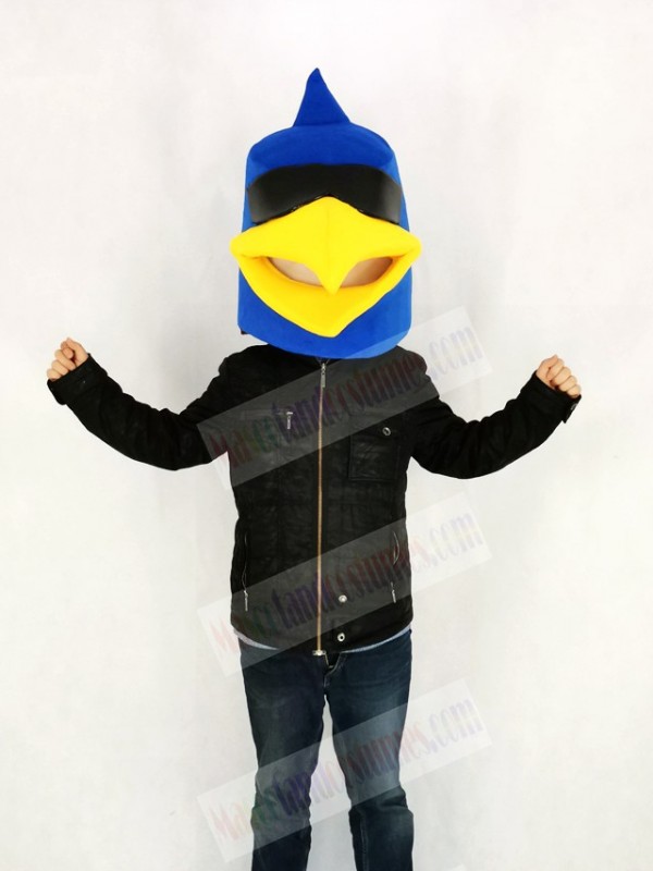 Blue Bird Only Head Mascot Costume Cartoon