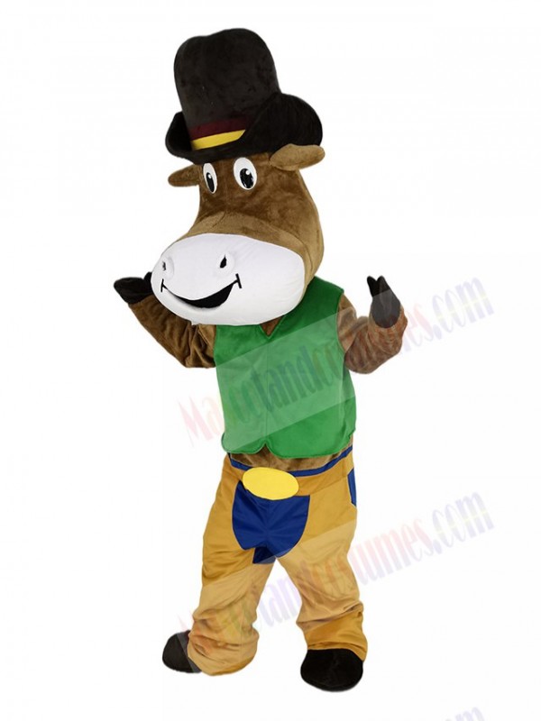 Cowboy Ox Cattle mascot costume